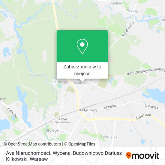 Mapa Ava Nieruchomości. Wycena, Budownictwo Dariusz Kilkowski