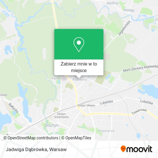 Mapa Jadwiga Dąbrówka