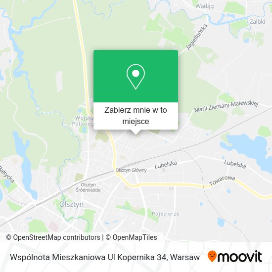 Mapa Wspólnota Mieszkaniowa Ul Kopernika 34