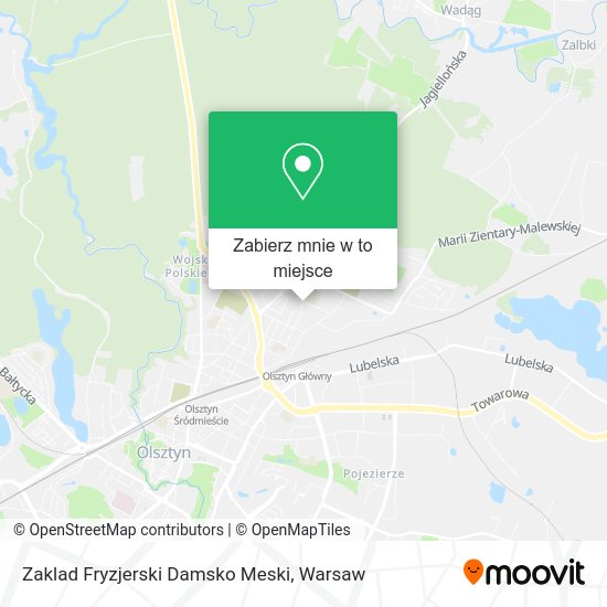 Mapa Zaklad Fryzjerski Damsko Meski