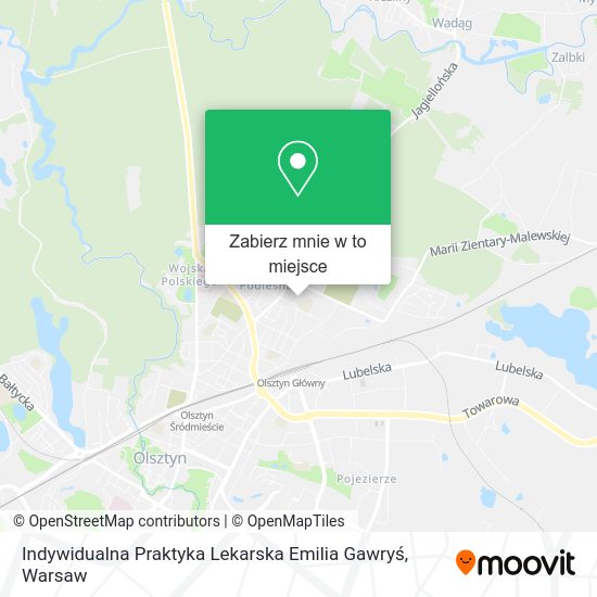 Mapa Indywidualna Praktyka Lekarska Emilia Gawryś