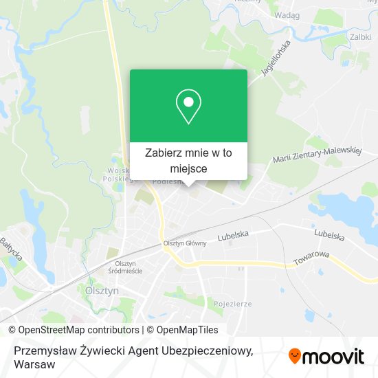 Mapa Przemysław Żywiecki Agent Ubezpieczeniowy