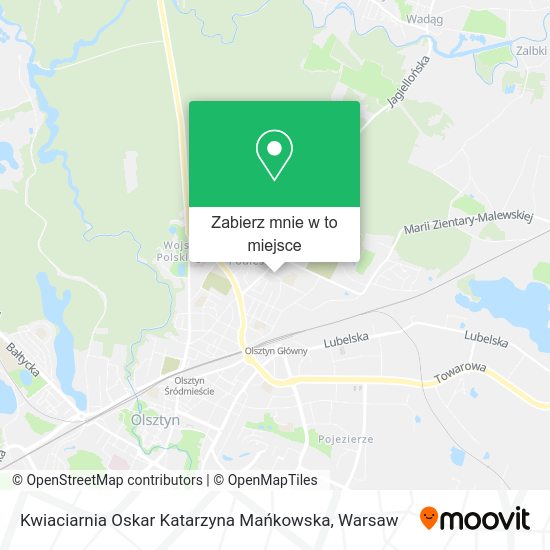 Mapa Kwiaciarnia Oskar Katarzyna Mańkowska