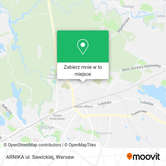 Mapa ARNIKA ul. Sawickiej