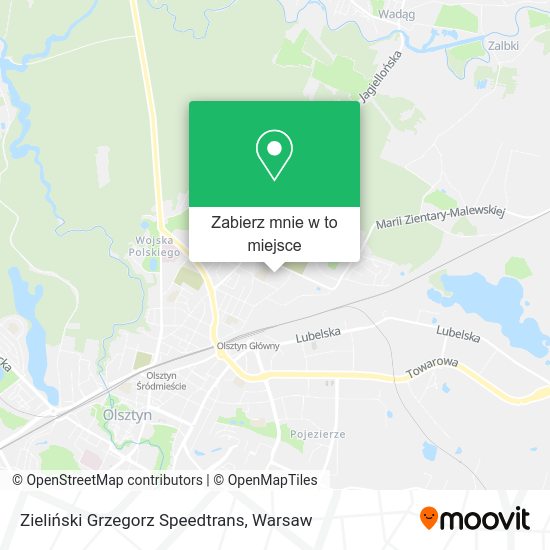 Mapa Zieliński Grzegorz Speedtrans