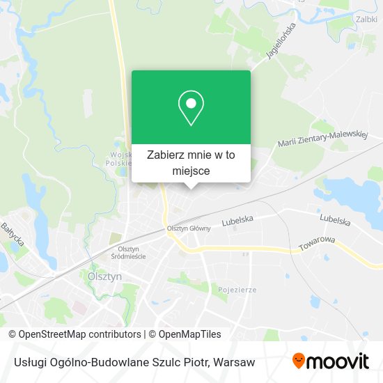 Mapa Usługi Ogólno-Budowlane Szulc Piotr