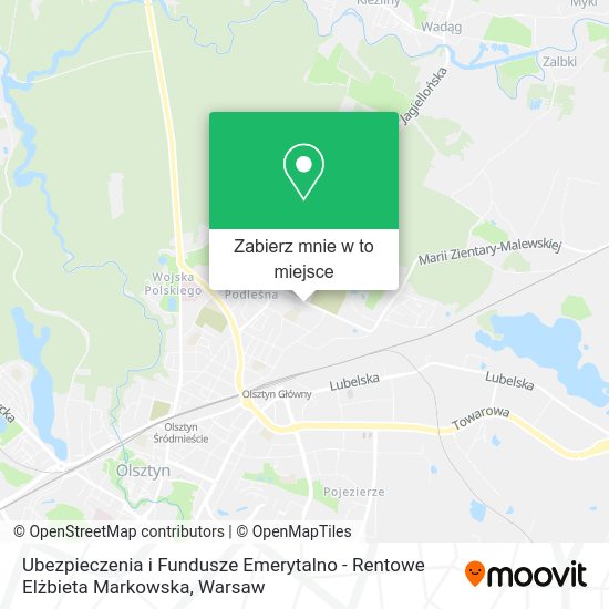 Mapa Ubezpieczenia i Fundusze Emerytalno - Rentowe Elżbieta Markowska