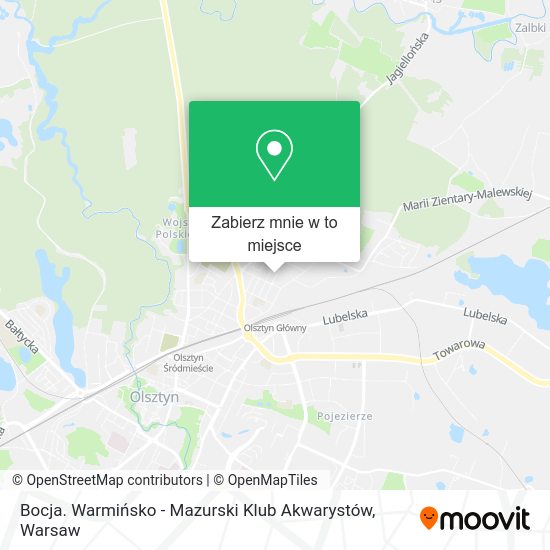 Mapa Bocja. Warmińsko - Mazurski Klub Akwarystów