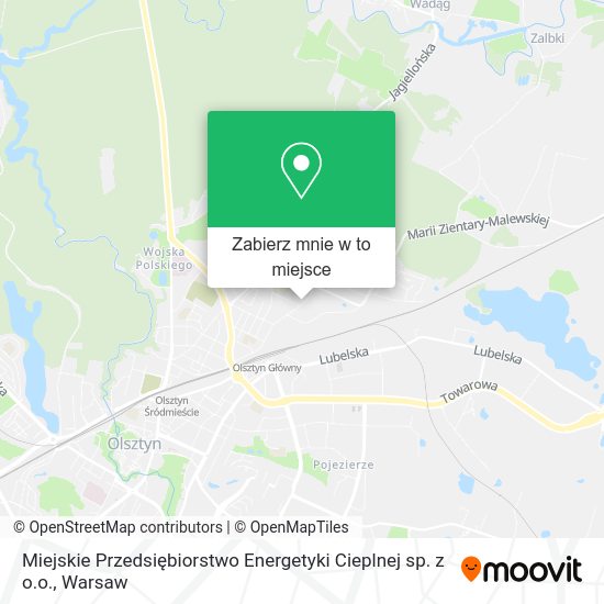 Mapa Miejskie Przedsiębiorstwo Energetyki Cieplnej sp. z o.o.