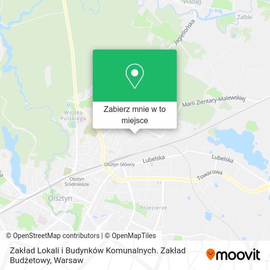 Mapa Zakład Lokali i Budynków Komunalnych. Zakład Budżetowy