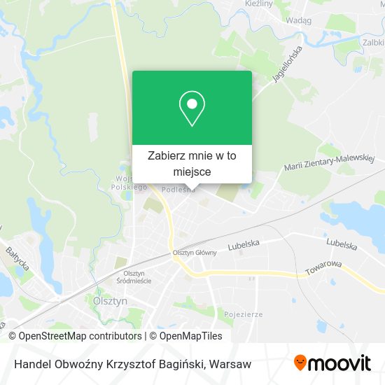 Mapa Handel Obwoźny Krzysztof Bagiński