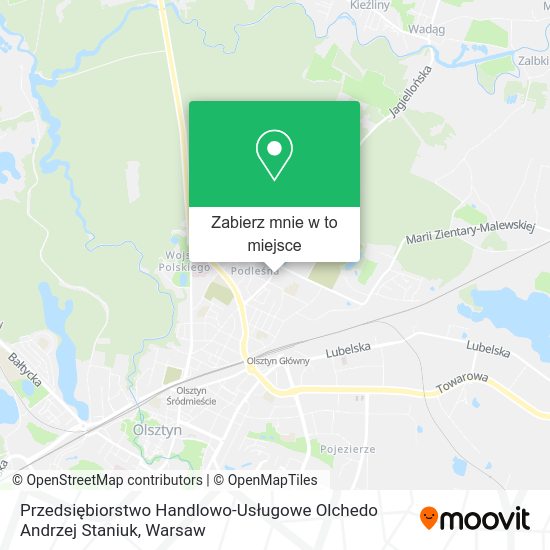 Mapa Przedsiębiorstwo Handlowo-Usługowe Olchedo Andrzej Staniuk