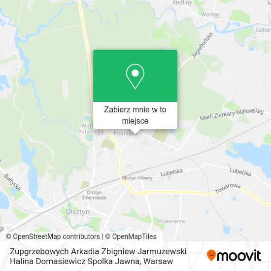 Mapa Zupgrzebowych Arkadia Zbigniew Jarmuzewski Halina Domasiewicz Spolka Jawna