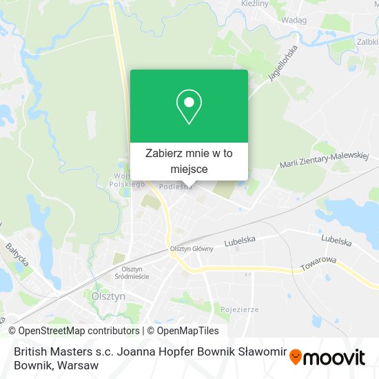 Mapa British Masters s.c. Joanna Hopfer Bownik Sławomir Bownik