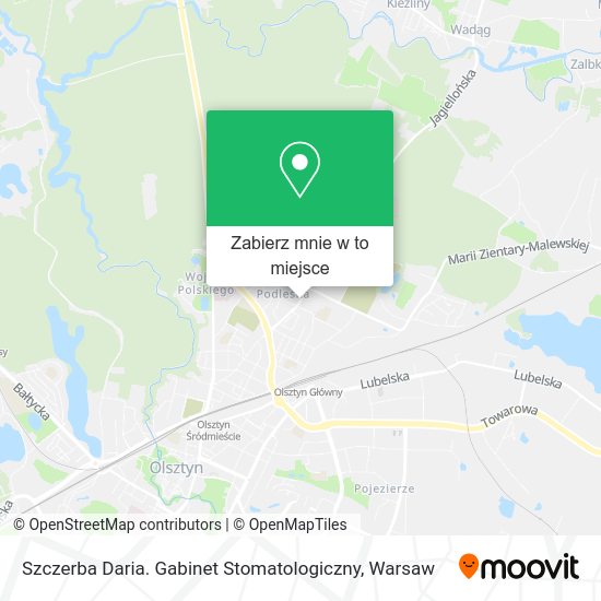 Mapa Szczerba Daria. Gabinet Stomatologiczny