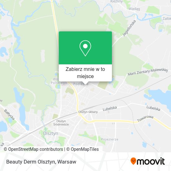 Mapa Beauty Derm Olsztyn