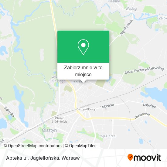 Mapa Apteka ul. Jagiellońska