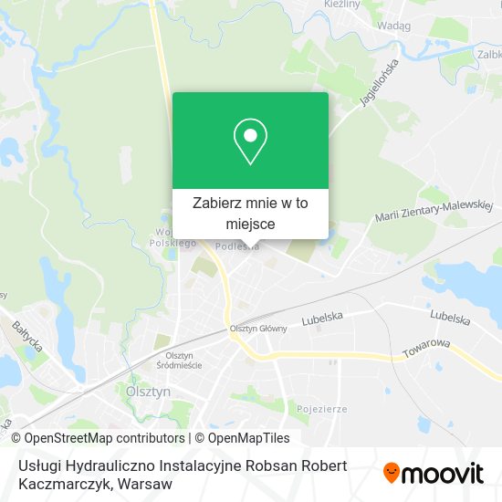 Mapa Usługi Hydrauliczno Instalacyjne Robsan Robert Kaczmarczyk