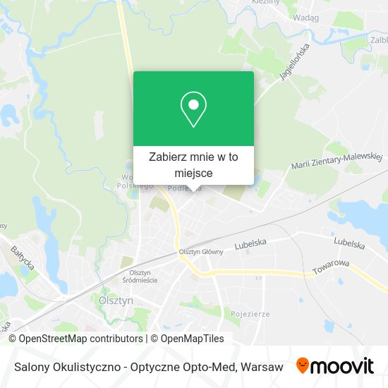 Mapa Salony Okulistyczno - Optyczne Opto-Med