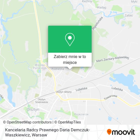 Mapa Kancelaria Radcy Prawnego Daria Demczuk-Waszkiewicz