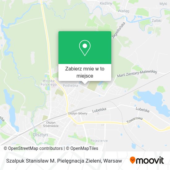 Mapa Szalpuk Stanisław M. Pielęgnacja Zieleni