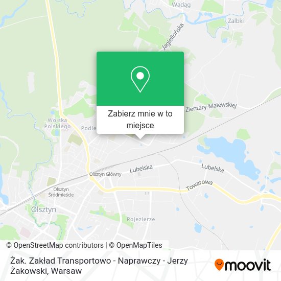 Mapa Żak. Zakład Transportowo - Naprawczy - Jerzy Żakowski