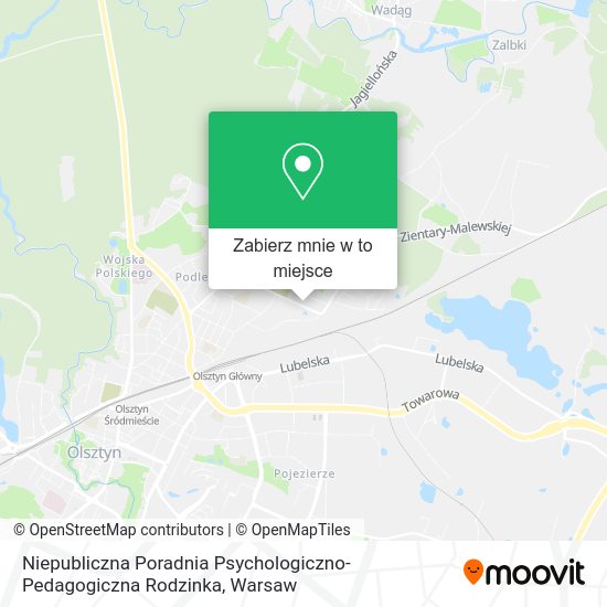 Mapa Niepubliczna Poradnia Psychologiczno-Pedagogiczna Rodzinka