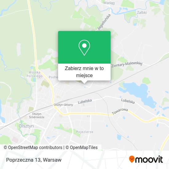 Mapa Poprzeczna 13