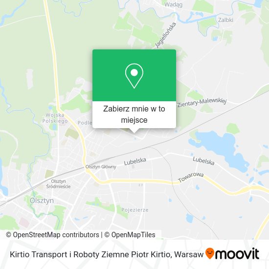 Mapa Kirtio Transport i Roboty Ziemne Piotr Kirtio