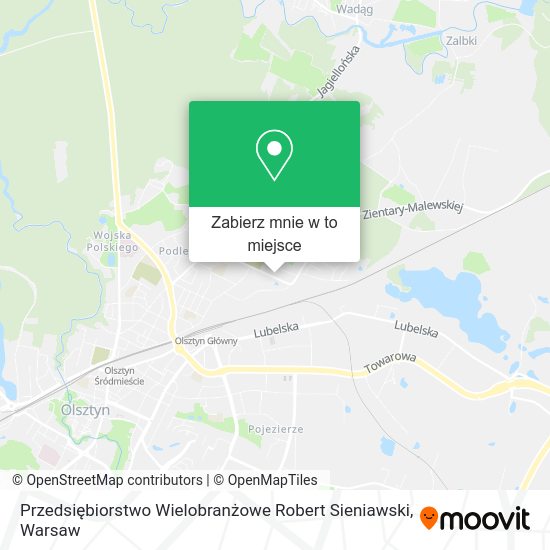 Mapa Przedsiębiorstwo Wielobranżowe Robert Sieniawski