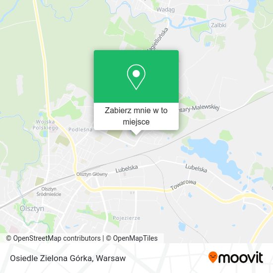 Mapa Osiedle Zielona Górka