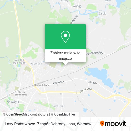 Mapa Lasy Państwowe. Zespół Ochrony Lasu