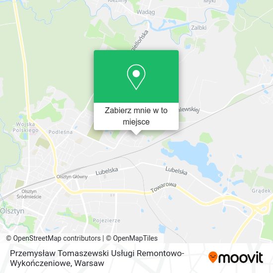 Mapa Przemysław Tomaszewski Usługi Remontowo-Wykończeniowe