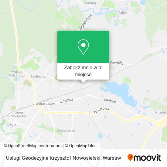 Mapa Usługi Geodezyjne Krzysztof Nowosielski