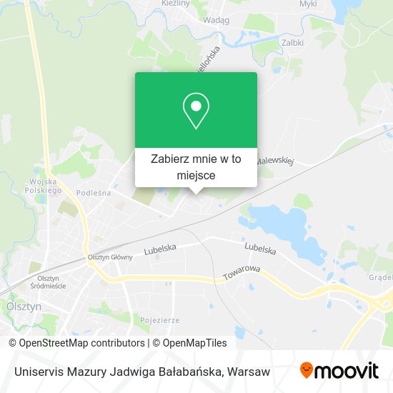 Mapa Uniservis Mazury Jadwiga Bałabańska