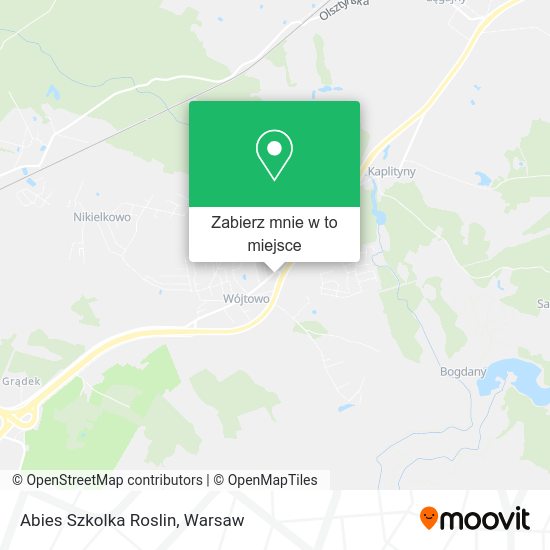 Mapa Abies Szkolka Roslin