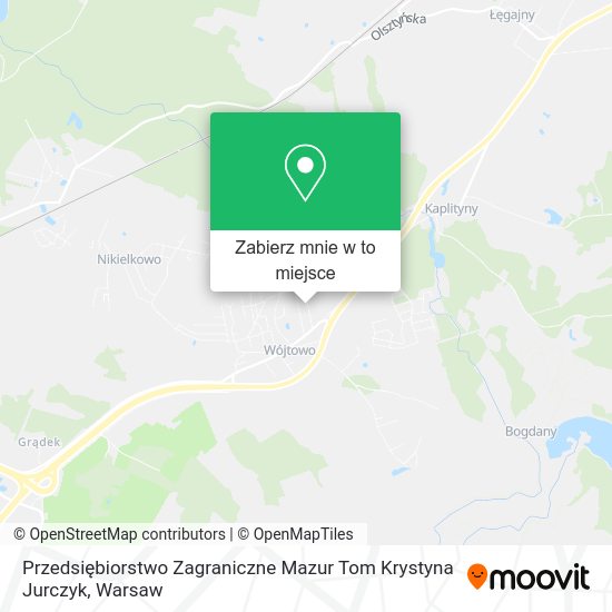 Mapa Przedsiębiorstwo Zagraniczne Mazur Tom Krystyna Jurczyk