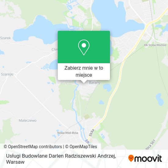 Mapa Usługi Budowlane Darlen Radziszewski Andrzej