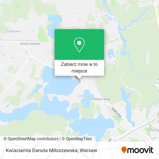 Mapa Kwiaciarnia Danuta Miłoszewska