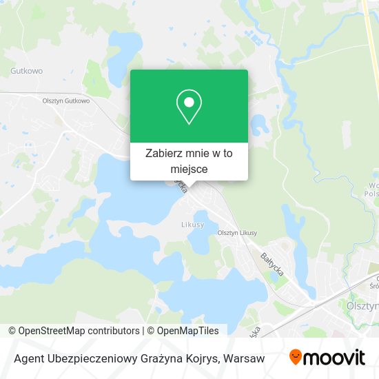 Mapa Agent Ubezpieczeniowy Grażyna Kojrys