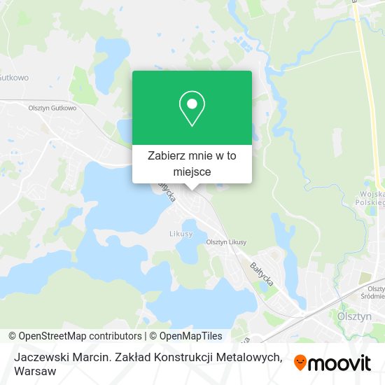 Mapa Jaczewski Marcin. Zakład Konstrukcji Metalowych