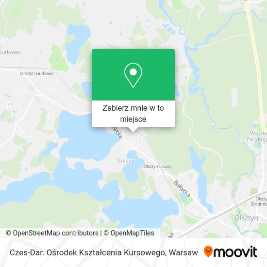 Mapa Czes-Dar. Ośrodek Kształcenia Kursowego