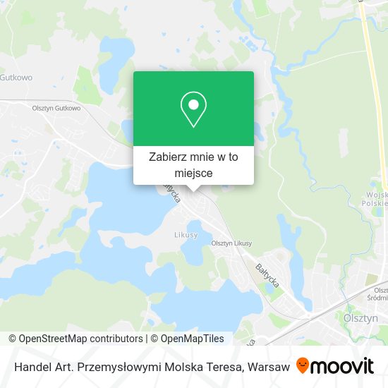 Mapa Handel Art. Przemysłowymi Molska Teresa