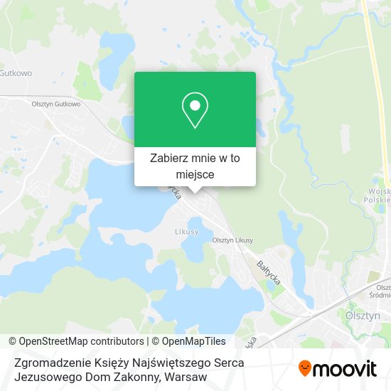 Mapa Zgromadzenie Księży Najświętszego Serca Jezusowego Dom Zakonny