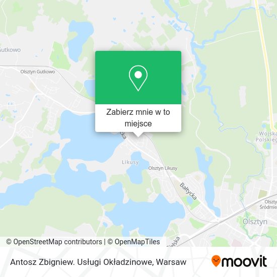 Mapa Antosz Zbigniew. Usługi Okładzinowe