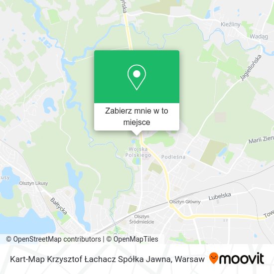 Mapa Kart-Map Krzysztof Łachacz Spółka Jawna