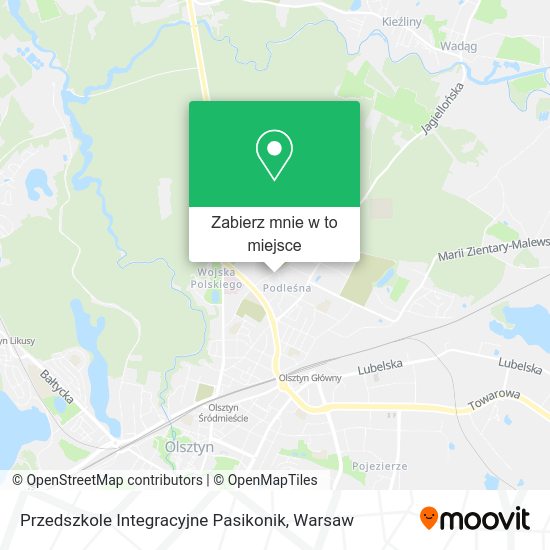 Mapa Przedszkole Integracyjne Pasikonik