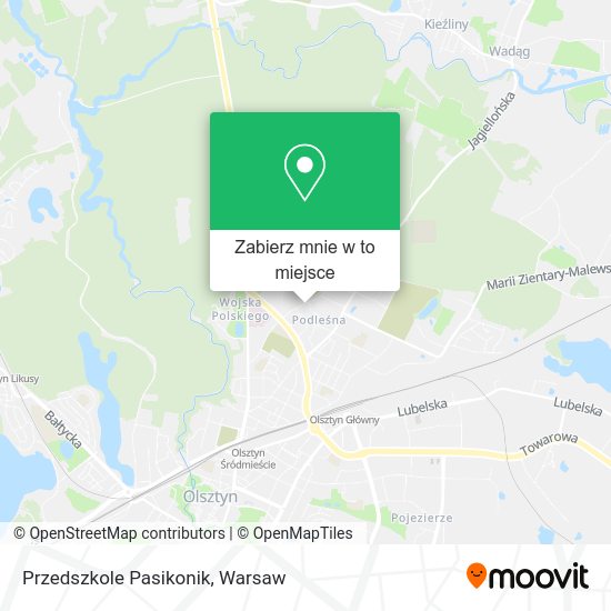 Mapa Przedszkole Pasikonik