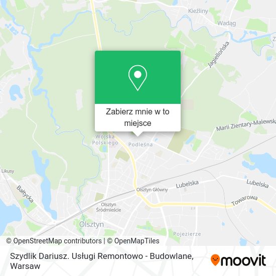 Mapa Szydlik Dariusz. Usługi Remontowo - Budowlane