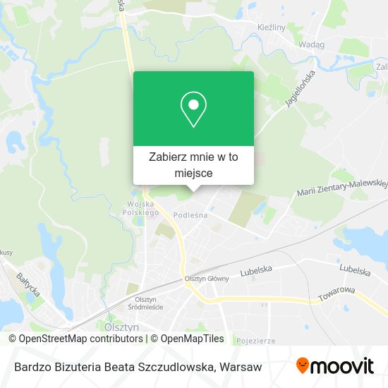 Mapa Bardzo Bizuteria Beata Szczudlowska